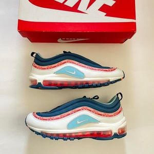 AIR MAX 97'SWOOSH CHAIN' GS WHITE/BLUE/ORANGE